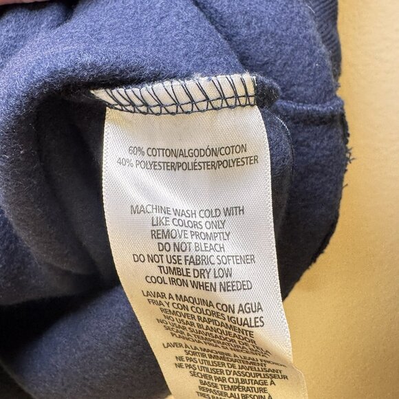 Tommy Hilfiger Sport Dress Womens Medium Blue Fleece Crew Sweatshirt Pullover - Picture 9 of 10